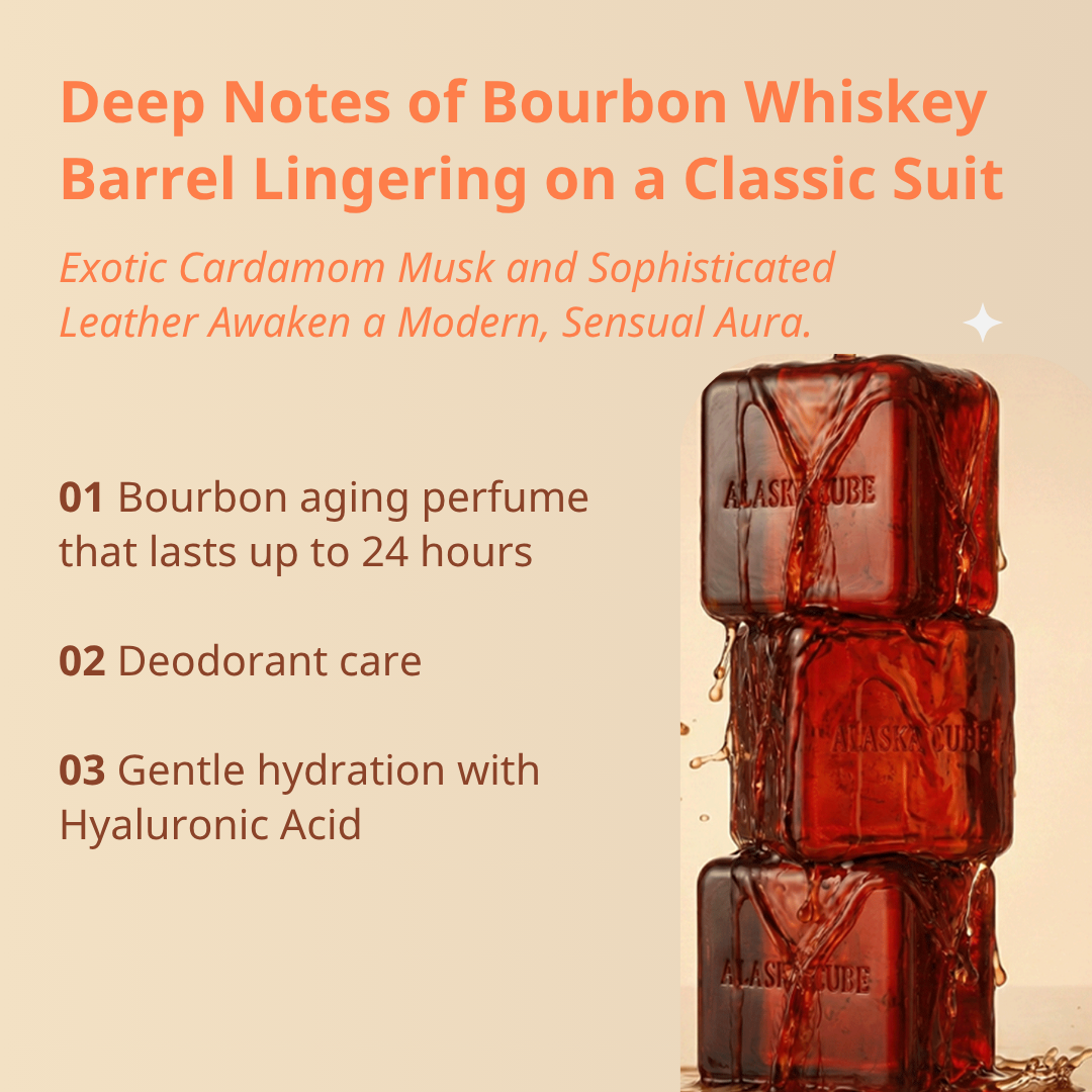 Alaskacube Bourbon Wood Shower Bar