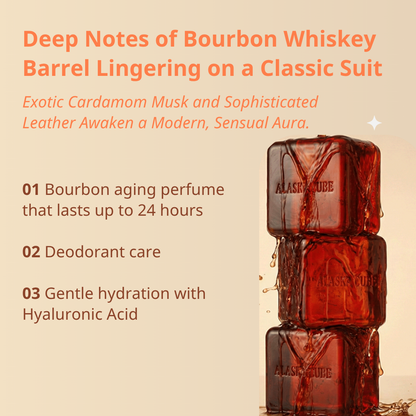 Alaskacube Bourbon Wood Shower Bar