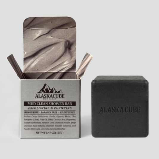 Alaskacube Mud Clean Shower Bar