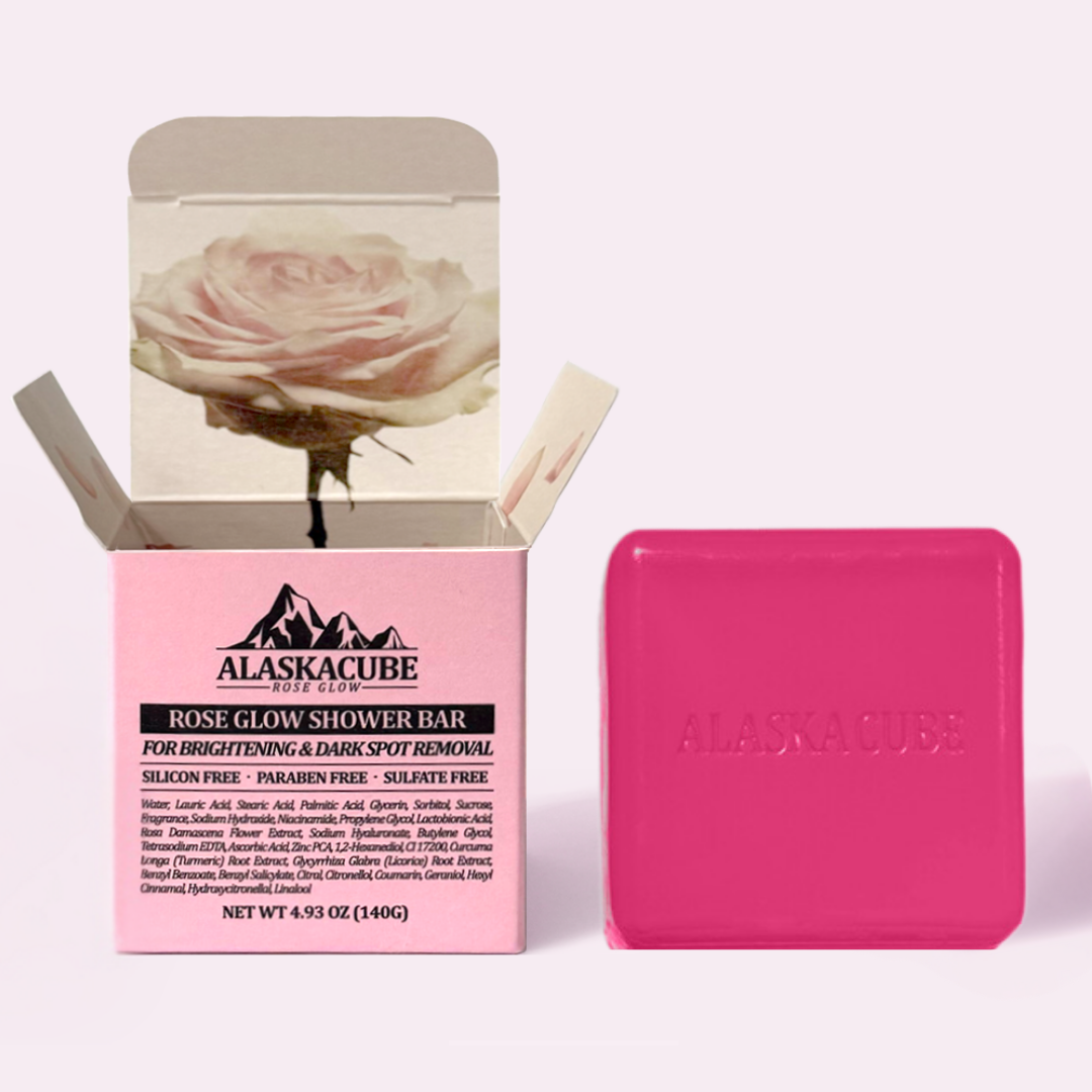 Alaskacube Rose Glow Shower Bar