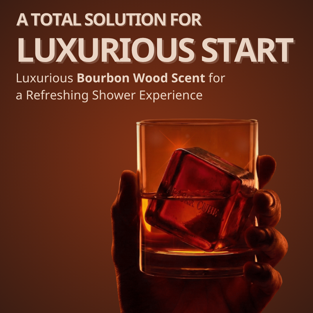 Alaskacube Bourbon Wood Shower Bar