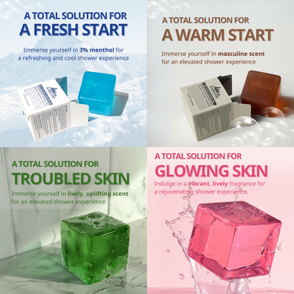 Alaskacube Perfumed Shower Bar Trial Set (Set of 4)