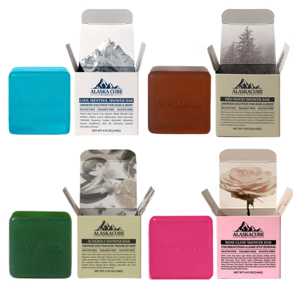 Alaskacube Perfumed Shower Bar Trial Set (Set of 4)