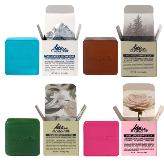 Alaskacube Perfumed Shower Bar Trial Set (Set of 4)
